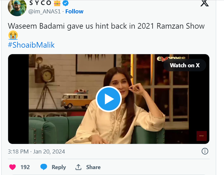 Fans reacts as Shoaib Malik marries Sana Javed  