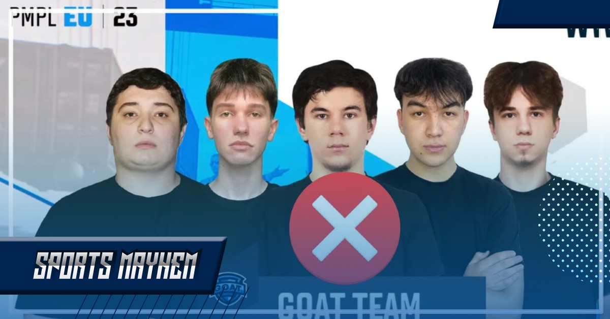 PMPL यूरोप स्प्रिंग 2023 से disqualify हुई टीम GOAT  