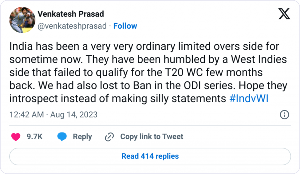 Critics Attack Pandya as West Indies Wins T20is vs India  