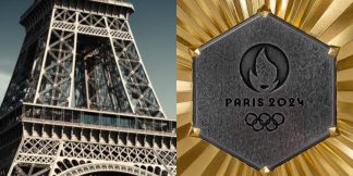 Paris 2024 Medals Encrusted with Eiffel Tower Iron  