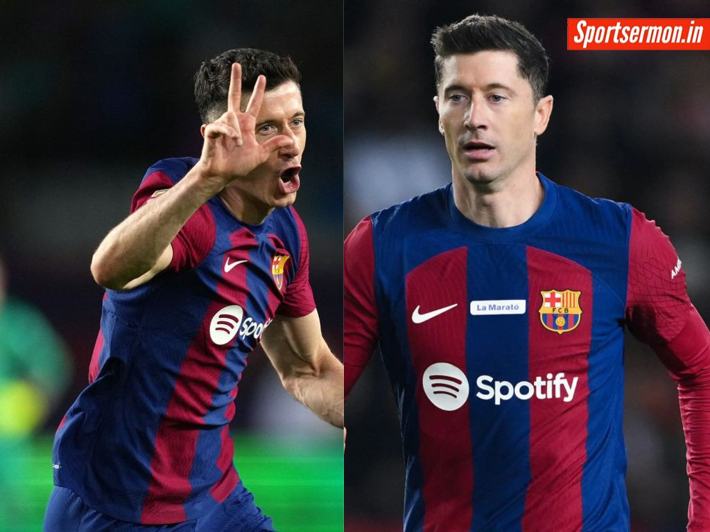 Robert Lewandowski का जादू, हैट्रिक लागकर Barcelona को जिताया  