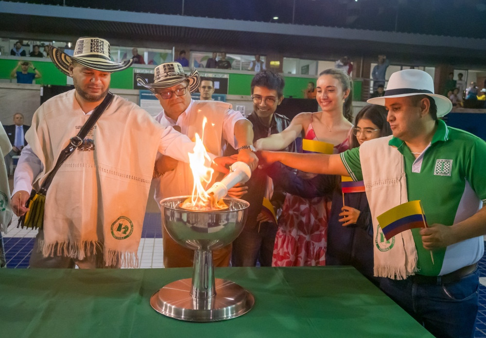 कोलंबिया पहुंची FIDE Torch Relay, मनाया गया जश्न  