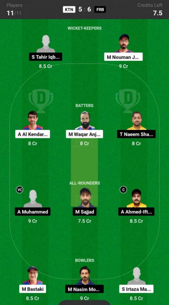 Kuwait Nationals vs Friendi Mobile Prediction, KTN vs FRB, KCC T20 Cup 2024  