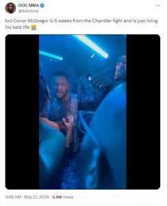 Conor McGregor seen consuming alcohol just weeks before his UFC return fight Conor McGregor seen consuming alcohol just weeks before his UFC return fight