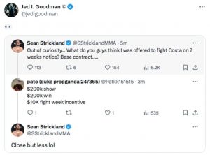 Sean Strickland expresses frustration over UFC earnings, targets Dana White  