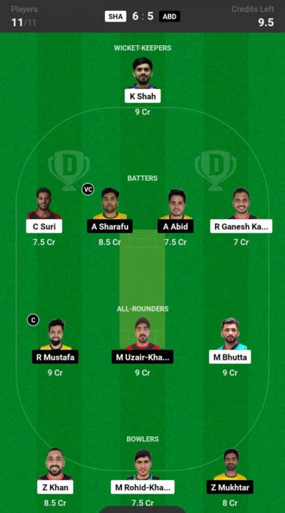 Sharjah vs Abu Dhabi Prediction, SHA vs ABD Match Preview, Emirates D10 2024  