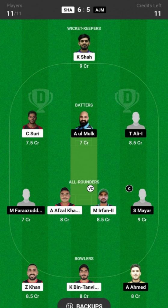 Sharjah vs Ajman Prediction, SHA vs AJM Preview, Emirates D10 2024  