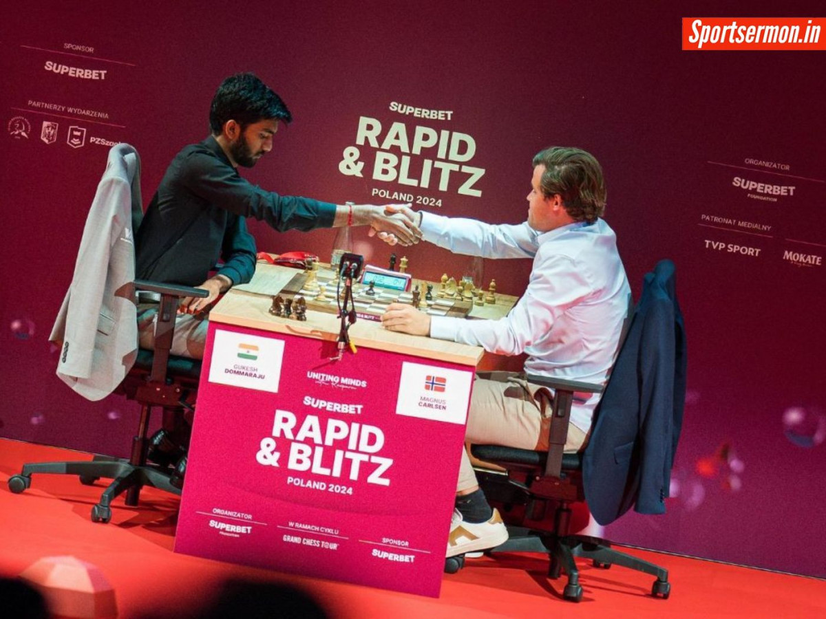 Superbet Rapid 2024 के दूसरे दिन गुकेश ने कार्लसन को दिया चकमा  