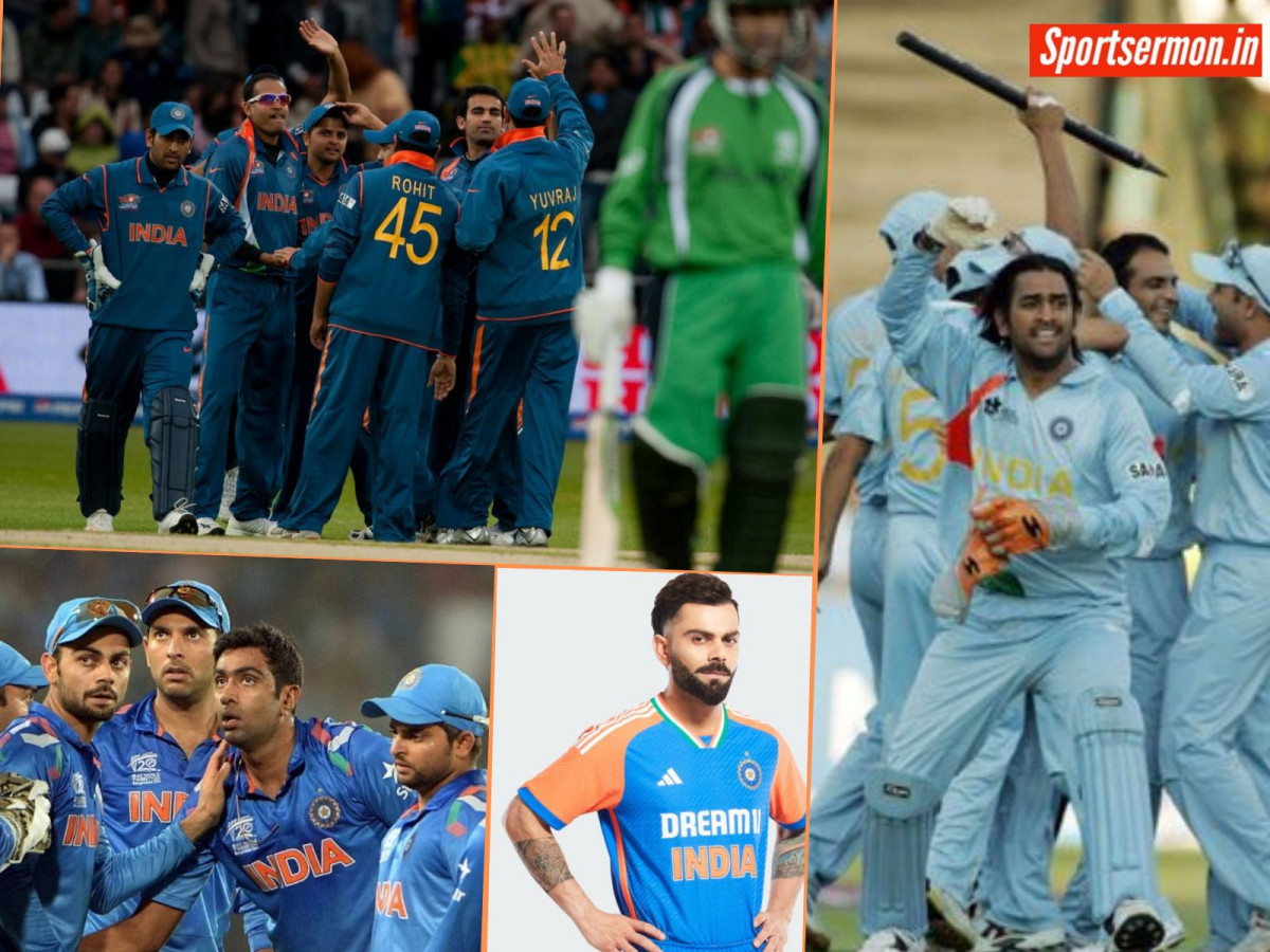 2007 से लेकर 2024 तक, Team India की T20 WC Jersey में कितने बदलाव हुए? Photos  