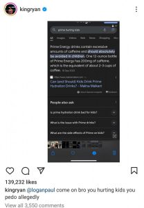 Ryan Garcia criticizes PRIME, Logan takes legal action against the boxer  