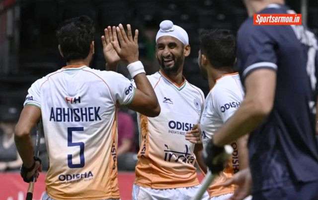 FIH Pro League 2023/24 : भारतीय पुरुष हॉकी टीम ने अर्जेंटीना को 5-4 से हराया  