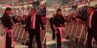Michael Cole seen yelling at Dominik after WWE Raw went off air  