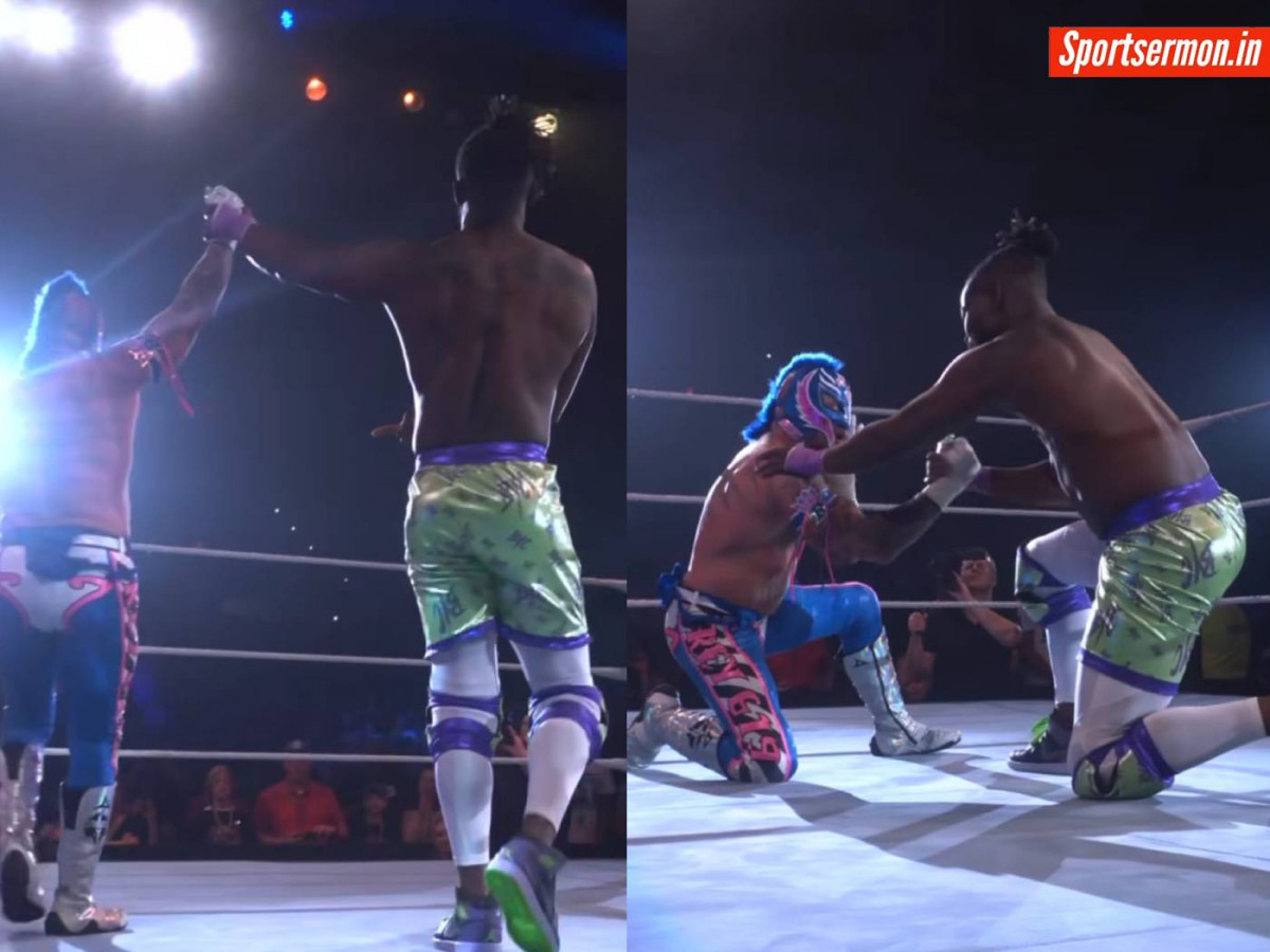Unseen: Kofi Kingston and Rey Mysterio shares emotional moment after match  