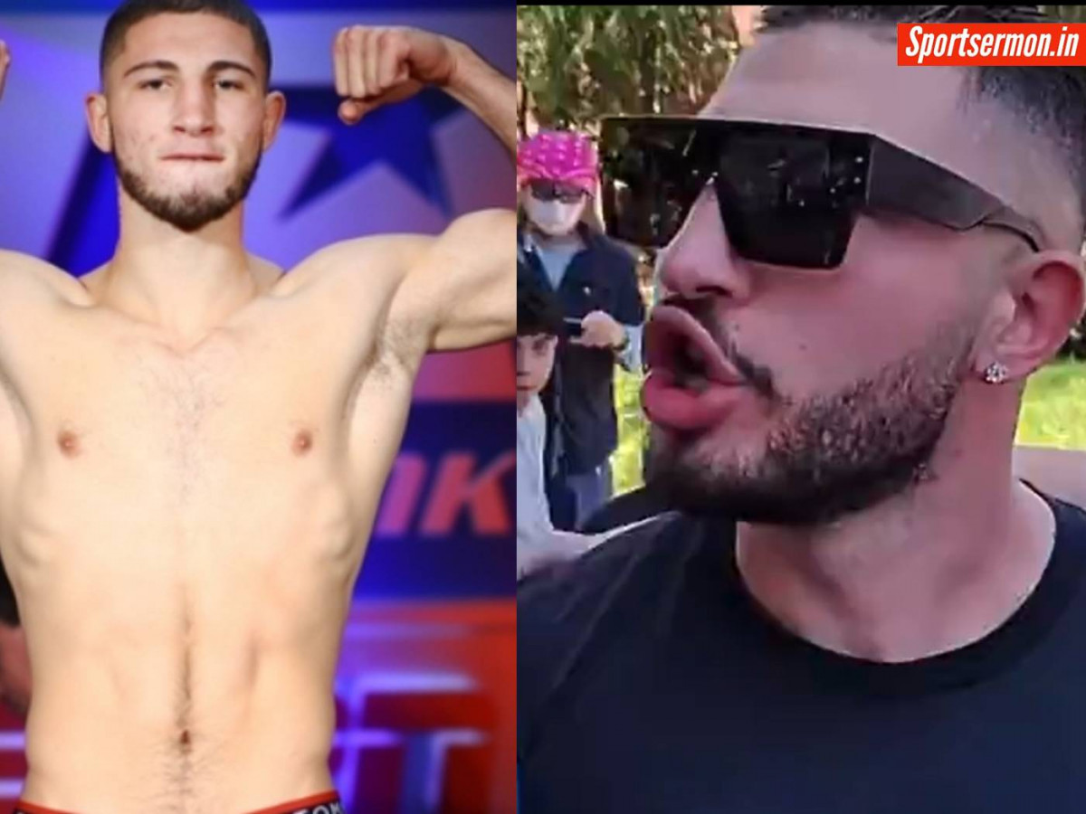 Pro Boxer Kaminsky seen spitting on a man during protest  