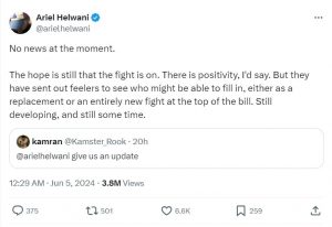 Is UFC considering a replacement for McGregor in UFC 303 main event?  