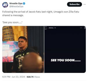 Another Bloodline member teases his arrival at WWE  