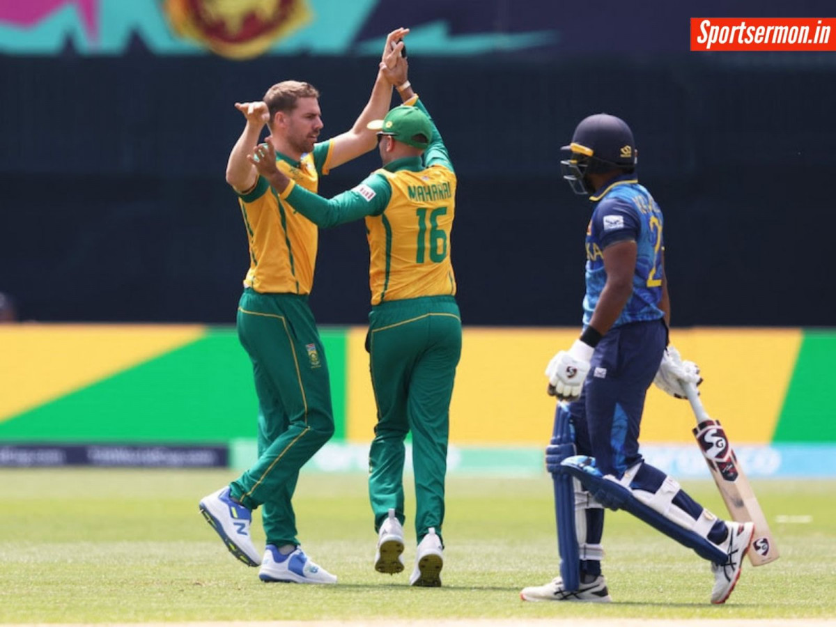 WC 2024 Highlights: नोर्टजे की घातक गेंदबाजी, SA ने SL को 6 विकेट से हराया  