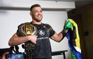 Du Plessis expressed his readiness to fight Israel Adesanya  