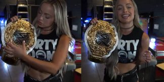Liv Morgan creates her own version of the viral "Hawk Tuah" meme  