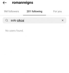 Roman Reigns unfollows Solo Sikoa on Instagram  