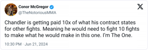 Conor McGregor Tells Why He Escaped Fight with Michael Chandler  