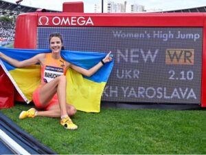 Ukraine's High Jumper Mahuchikh Sets World Record, Eyes Olympic Gold  