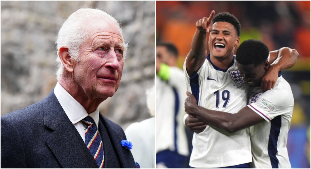 King Charles Congratulates England Football Team Ahead of Euro 2024 Final  