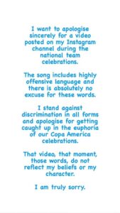 Calls for Messi to Apologize Over Racist Chants by Argentina Players  