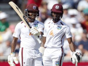 Hodge's Maiden Century Lifts West Indies on Day Two of Second Test  