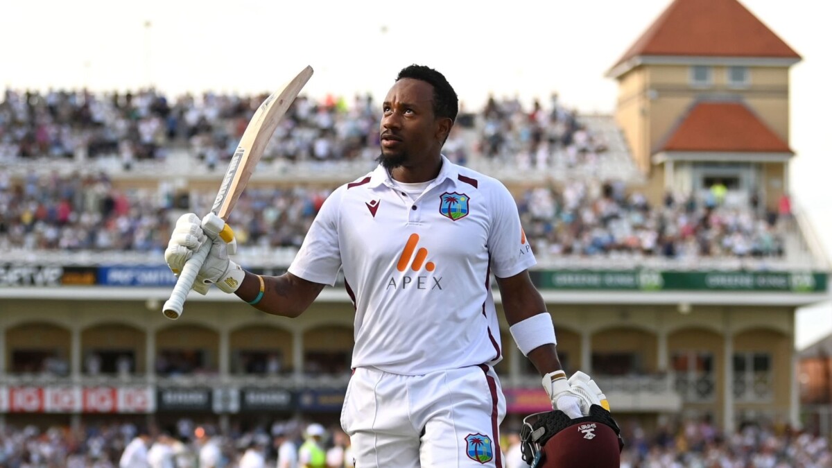 Hodge's Maiden Century Lifts West Indies on Day Two of Second Test  