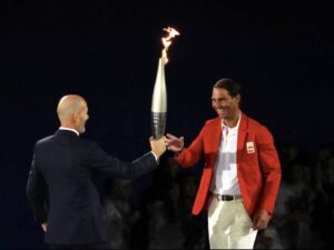 Who was the Mask Torchbearer at Olympics Opening Ceremony?  