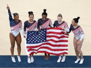 U.S. Gymnasts Conquer Anxieties, Claim Team Gold in Paris U.S. Gymnasts Conquer Anxieties, Claim Team Gold in Paris