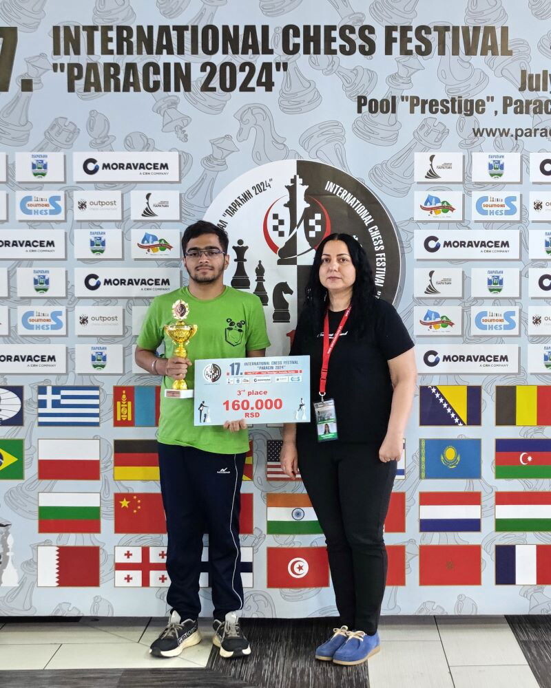 Paracin Open 2024 के चैंपियन बने दिमितार मर्दोव, तीसरे स्थान पर रहे कुशाग्र  