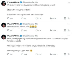 "Skipped rehab for..."- Ryan Garcia reacts to brother Sean's knockout loss  