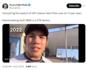 Fans get shocked after seeing speech deterioration of former UFC star Nam Phan Fans get shocked after seeing speech deterioration of former UFC star Nam Phan