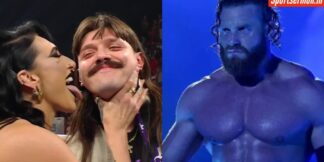 Buddy Matthews' reaction to Rhea Ripley licking Dominik on RAW  