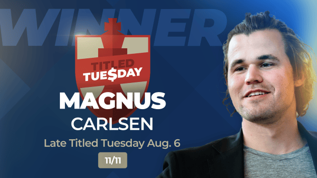 Quintessential Magnus Perfects Titled Tuesday Again  