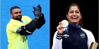 PR Sreejesh & Manu Bhaker will India's Flag Bearer at Olympics Closing Ceremony  