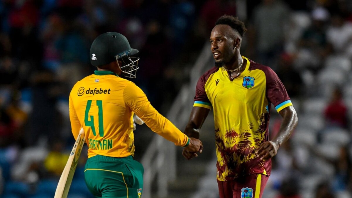 West Indies Clinch Another Victory Against South Africa in the Second T20I  