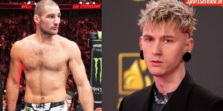 Sean Strickland lashes out at Machine Gun Kelly for calling him a f***ing idiot  