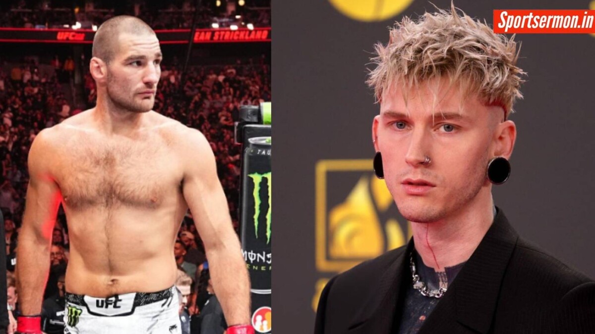 Sean Strickland lashes out at Machine Gun Kelly for calling him a f***ing idiot  