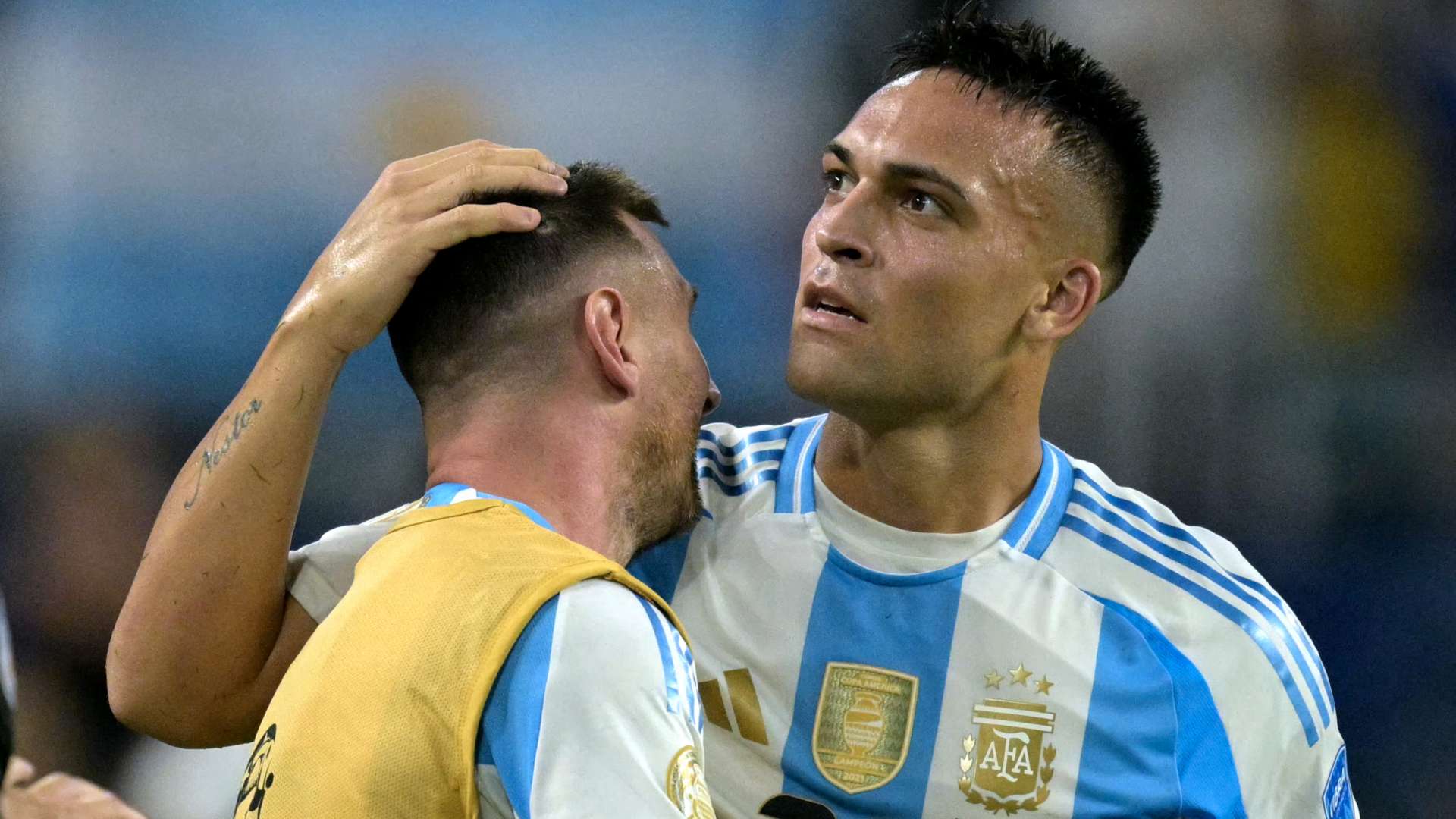 Why tearful Messi took Copa goal celebrations from Lautaro  