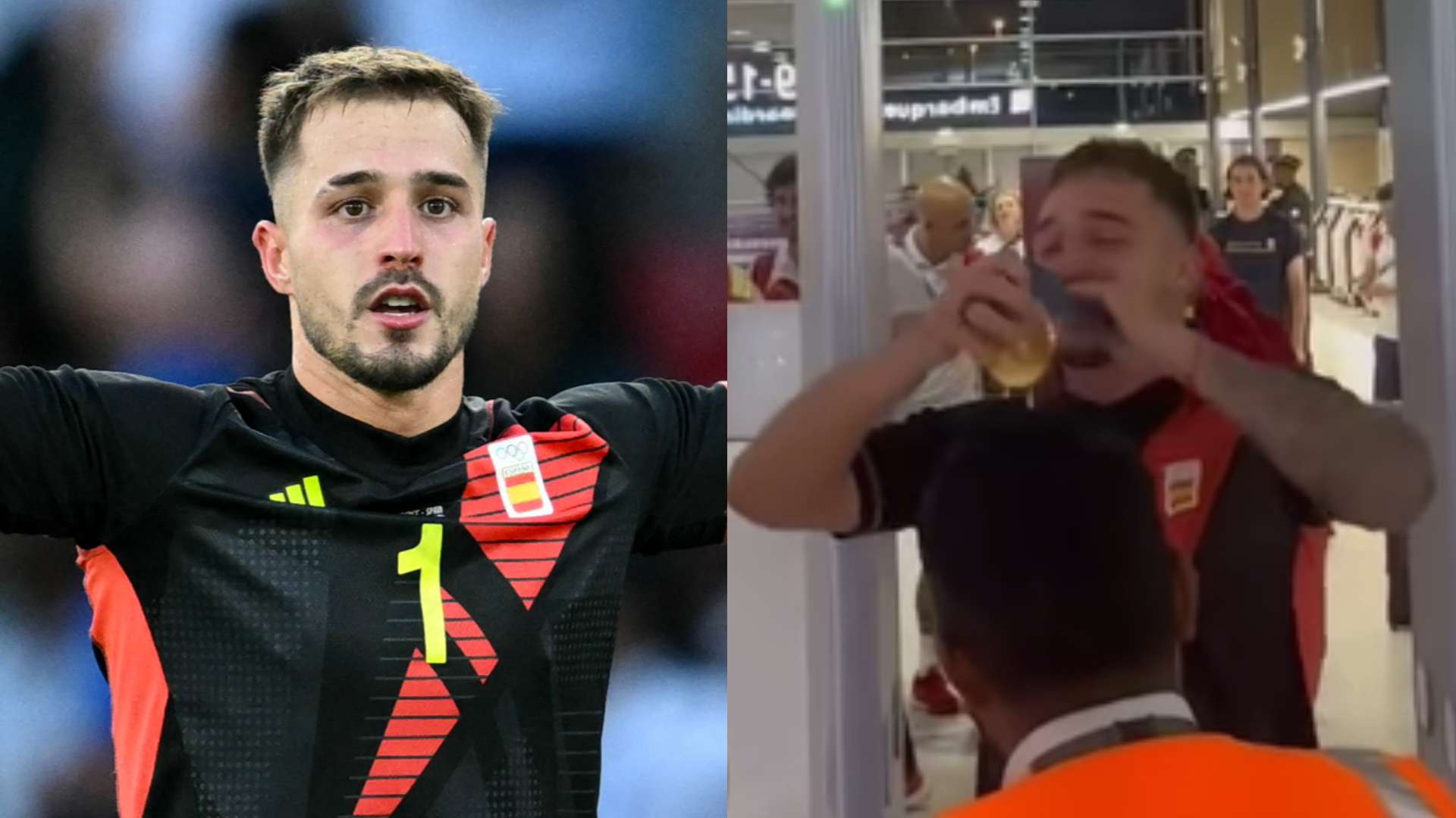 Spain hero pranks airport security with gold medal  