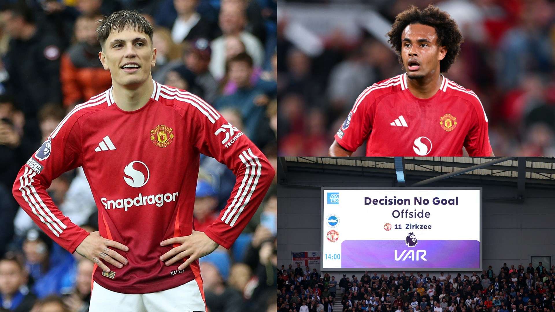 VIDEO: Garnacho robbed as Zirkzee stops certain Man Utd goal  