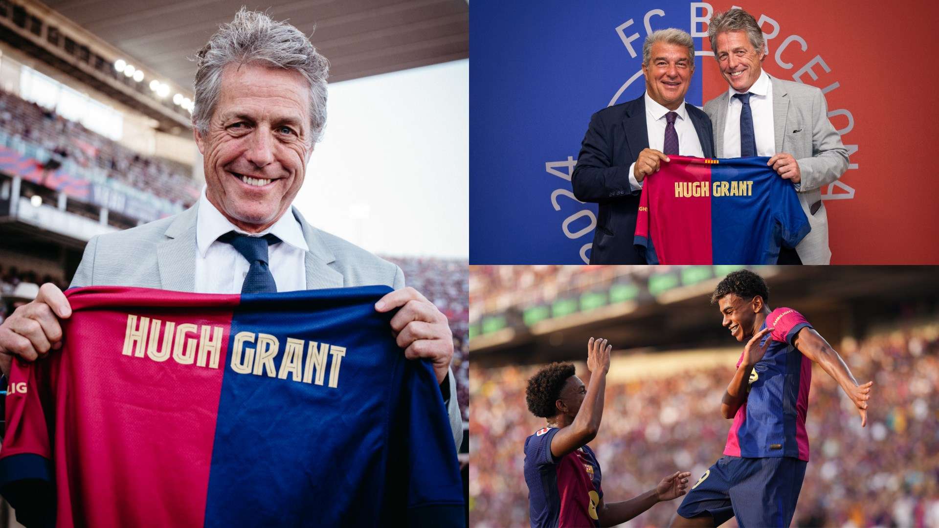 Barcelona send wholesome message to actor Hugh Grant  