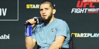 Islam Makhachev takes a dig at Conor McGregor by reacting to his TKO  