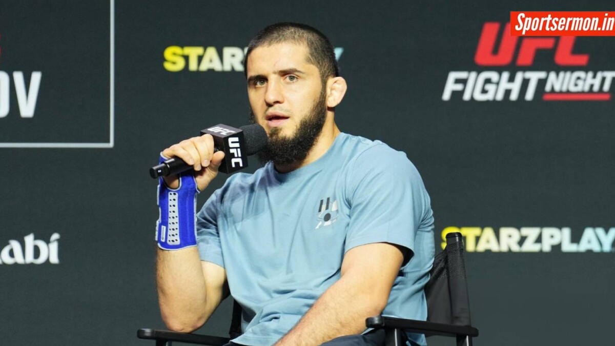 Islam Makhachev takes a dig at Conor McGregor by reacting to his TKO  