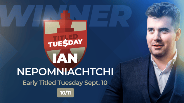Nepomniachtchi Takes On Nakamura, Carlsen, Wins Titled Tuesday  