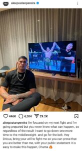 UFC Champion Alex Pereira confirms his wish to fight Dricus Du Plessis UFC Champion Alex Pereira confirms his wish to fight Dricus Du Plessis