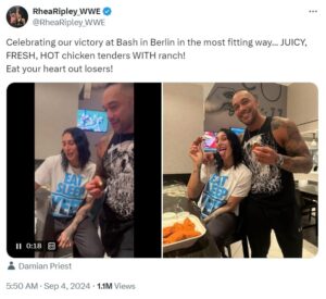 Rhea Ripley celebrates stunning Bash in Berlin win in a unique fashion  